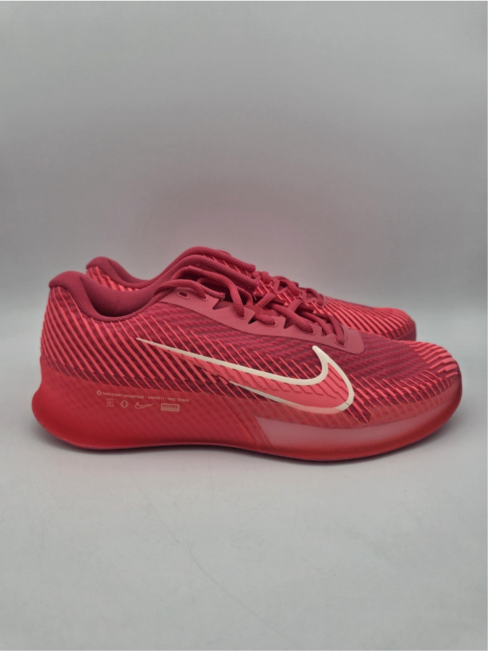 NIKE Court Air Zoom Vapor 11 HC Tennis Shoes Womens 11.5 Aster Pink DR6965-600